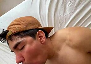 I wanted to massage my lazy boyfriend, but he had other ideas