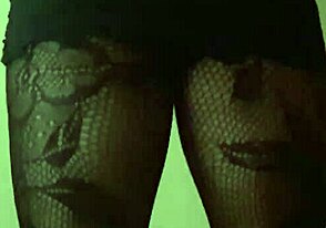 Travesti in Black Dress Shows Off Amateur Style