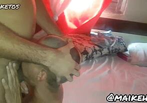 Maike Jerks the Twink in Full Shibari - Red Hot Bondage