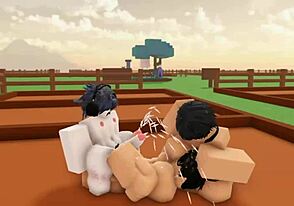 Yisus and Rave share a playful adventure in their virtual garden