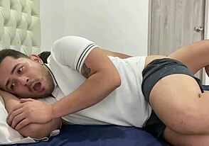 Daddy's boy gets a hardcore anal pounding from stepdad