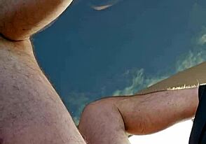 Gay man masturbates with dildo