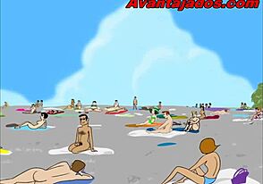 Desenho gay with Brazilian flair in animated hentai action