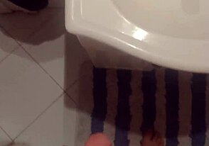 so, this twink’s just stroking his monster cock in front of the mirror. damn, that cumshot’s explosive!