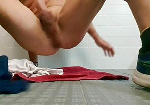 Sexy Guy Humping and Masturbating Publicly Almost Caught.