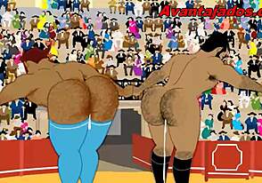 Hot Mess with Brazilian Bullfighters in Wild Gay Cartoon Action!