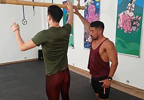 Hot guys teach yoga classes