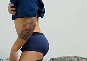 Wow, Leitando with a Pau Gostoso in Hot Bisexual Amateur Dance!