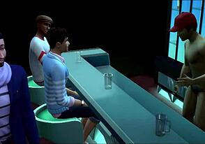 Гей секс клуб в Симс процъфтява с дива карикатура нощен живот