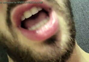 Straight guy with curved cock talks dirty