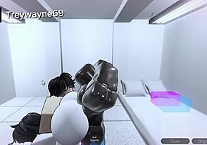 cowok, ngewe dengan dua cowok pantat tebel di trio liar