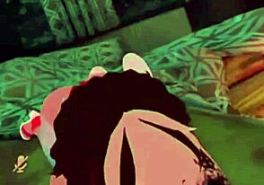 Vrchat femboy performs intense blowjob on massive cock